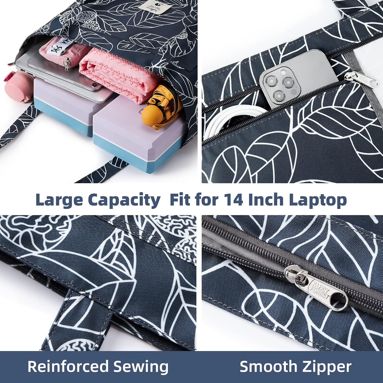WLLWOO Yoga Mat Bag for Women Mat Carrier Canvas Carryall Tote Pilates Gym | Yoga Mat Holder Shoulder Bag for Travel