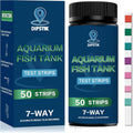 7-Way Aquarium Test Strips for Freshwater Saltwater (50 Strips)
