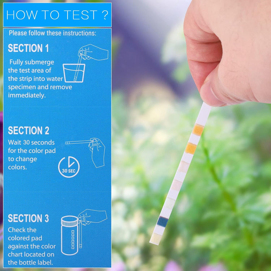 Aquarium Test Strips for Fish Tanks, 7-in-1 with Ammonia, 150 Count