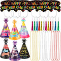 Colorful New Years Eve Party Supplies 2026, Pack of 36 Happy New Year Decorations 2026 Kit, Happy New Year Headband