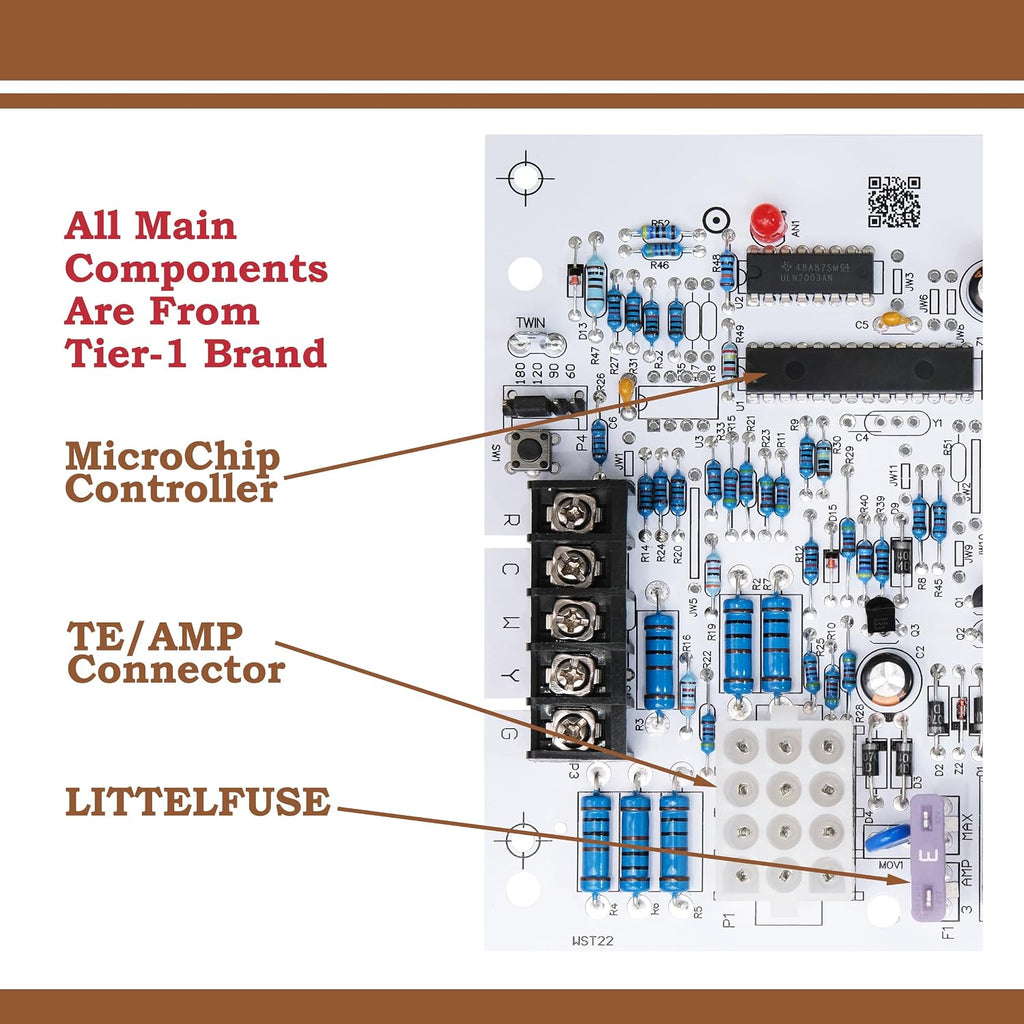 94W83 Replacement for Lennox Furnace Control Board 103085-02, 1012-977A-I Series Ignition Control