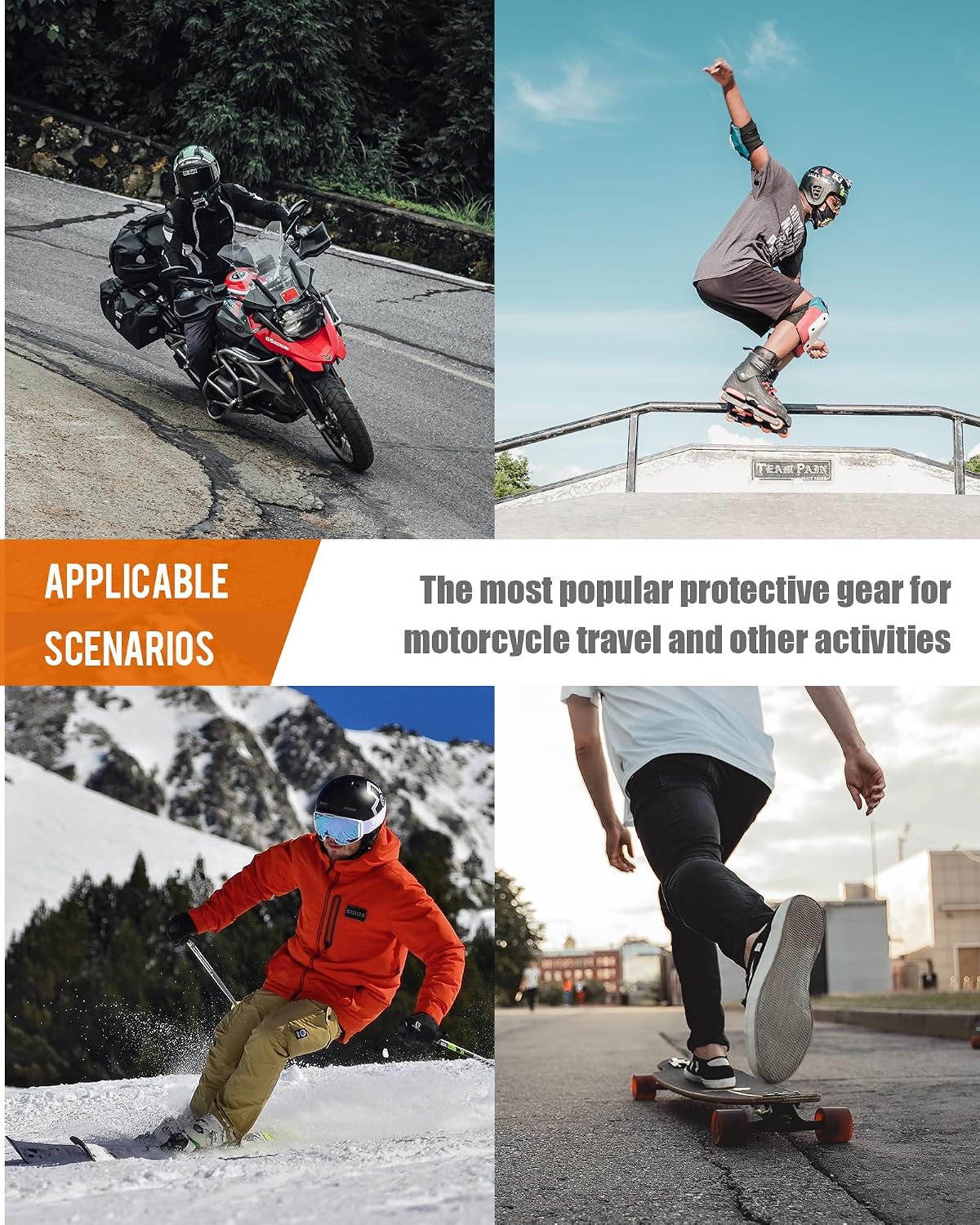 Certified Armor Pads Set Elbow Shoulder Back for Motorcycle Jackets | Motorcycle Armor Protector Inserts CE Level 2