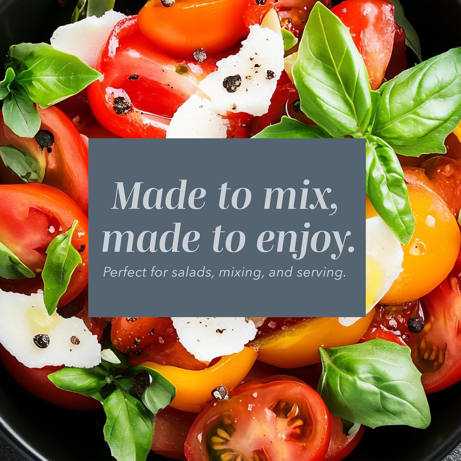 Mixing Bowls with Lids - 12 Piece Plastic Nesting Bowls Set includes 6 Prep Bowls and 6 Lids, Microwave Safe Mixing