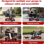 Mobility Scooter,Foldable,300 lbs Capacity,Travel & Daily Commute
