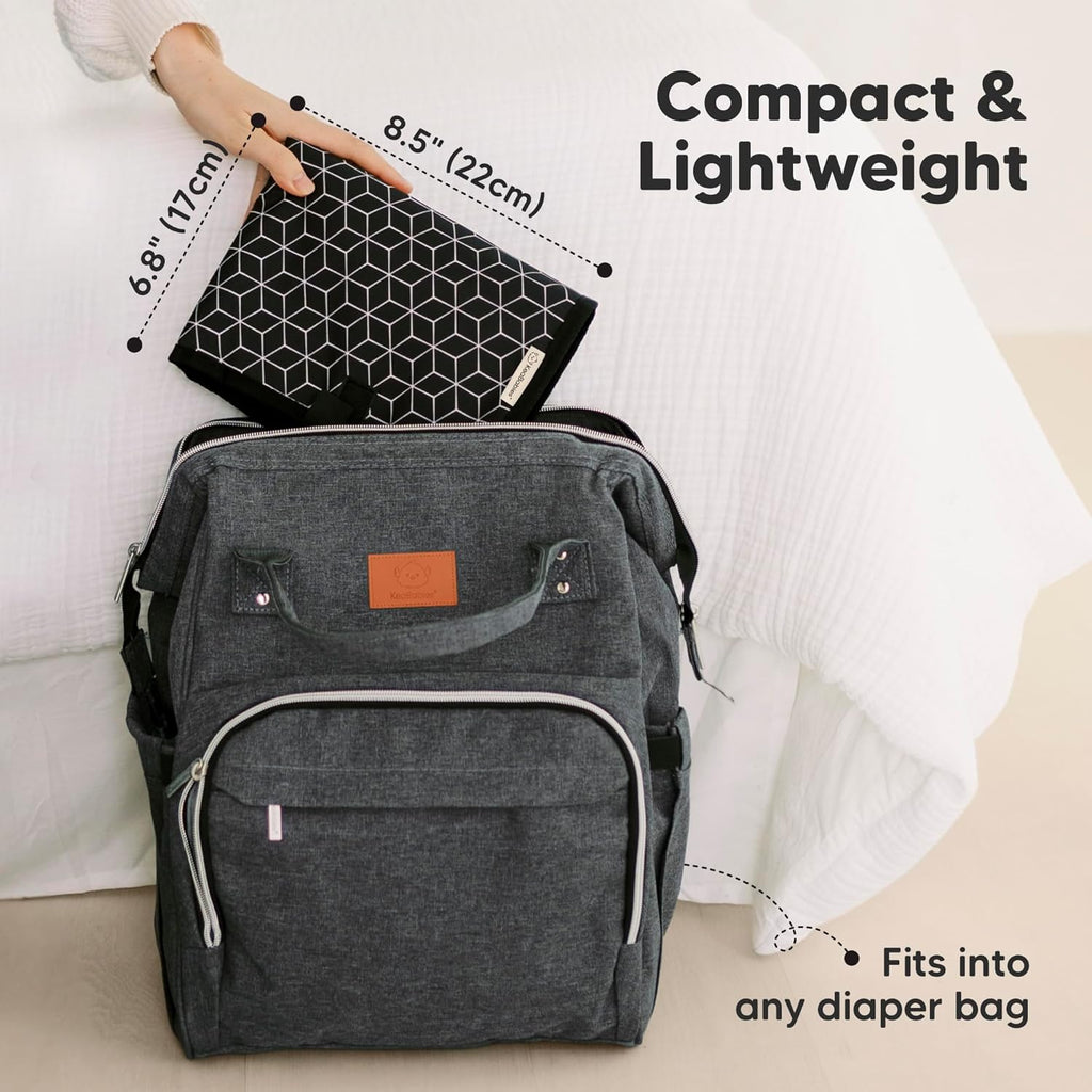 Portable Diaper Changing Pad, Easy Wipe Clean - Foldable Waterproof Baby Changing Mat for Diaper Bag, Compact