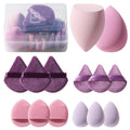 Makeup Sponge Set BS-MALL Triangle Puff 14PCS Non-Latex Beauty Blender Sponges with Travel Case, Soft Makeup Puff for