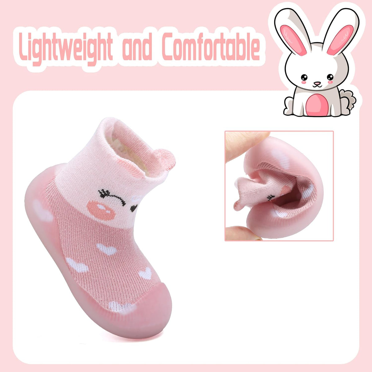 Baby Sock Shoes Boys Girls First Walking Shoes Soft Non Slip Slipper Infant