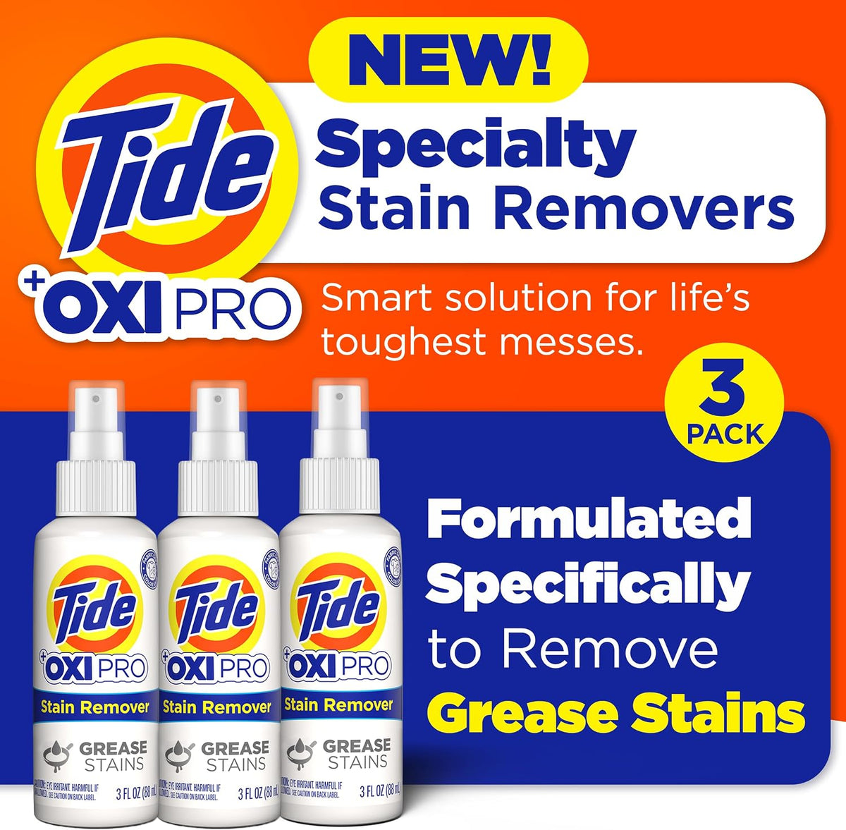 Laundry Stain Remover Ultimate Stain Pack - Grease Stain Remover (3 Pack)