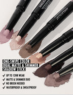 Dual-Ended Cream Eyeshadow Stick Matte & Shimmer 02 noon