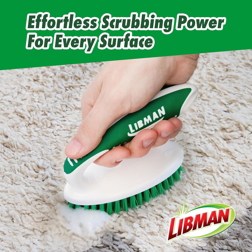 Libman Scrub Brush Kit | Cleaning Brush | Tile & Grout Brush | Small Scrub Brush | Power Scrub Brush | Carpet Brush |