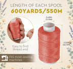 36 Colors 600 Yards Thread for Sewing, Polyester All Purpose Thread