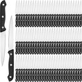 100 Pcs 8 Inch Steak Knives Stainless Steel Pointed Tip