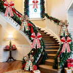 5 Christmas Wired Ribbon 2.5" 30Yard Gingerbread for Xmas Tree DIY