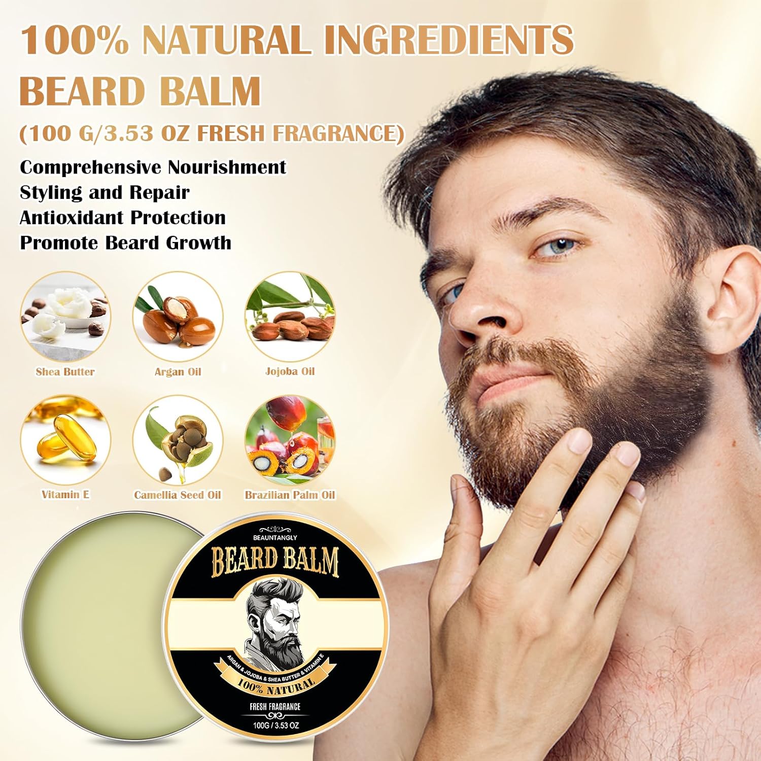Beard Oil Beard Balm Kit for Men