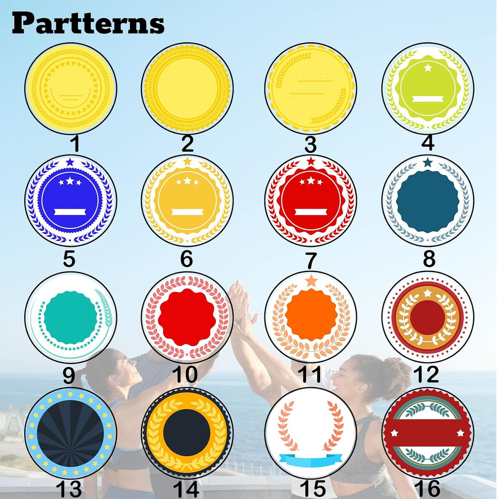 Custom Medals for Awards Personalized Crystal Award Medals with Neck Ribbons Gold Silver Bronze Medals for Adults MVP