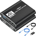 4K HDMI Capture Card for Streaming, Full HD 1080P 60FPS USB 3.0 Cam Link Game Audio Video Capture Card, Work with