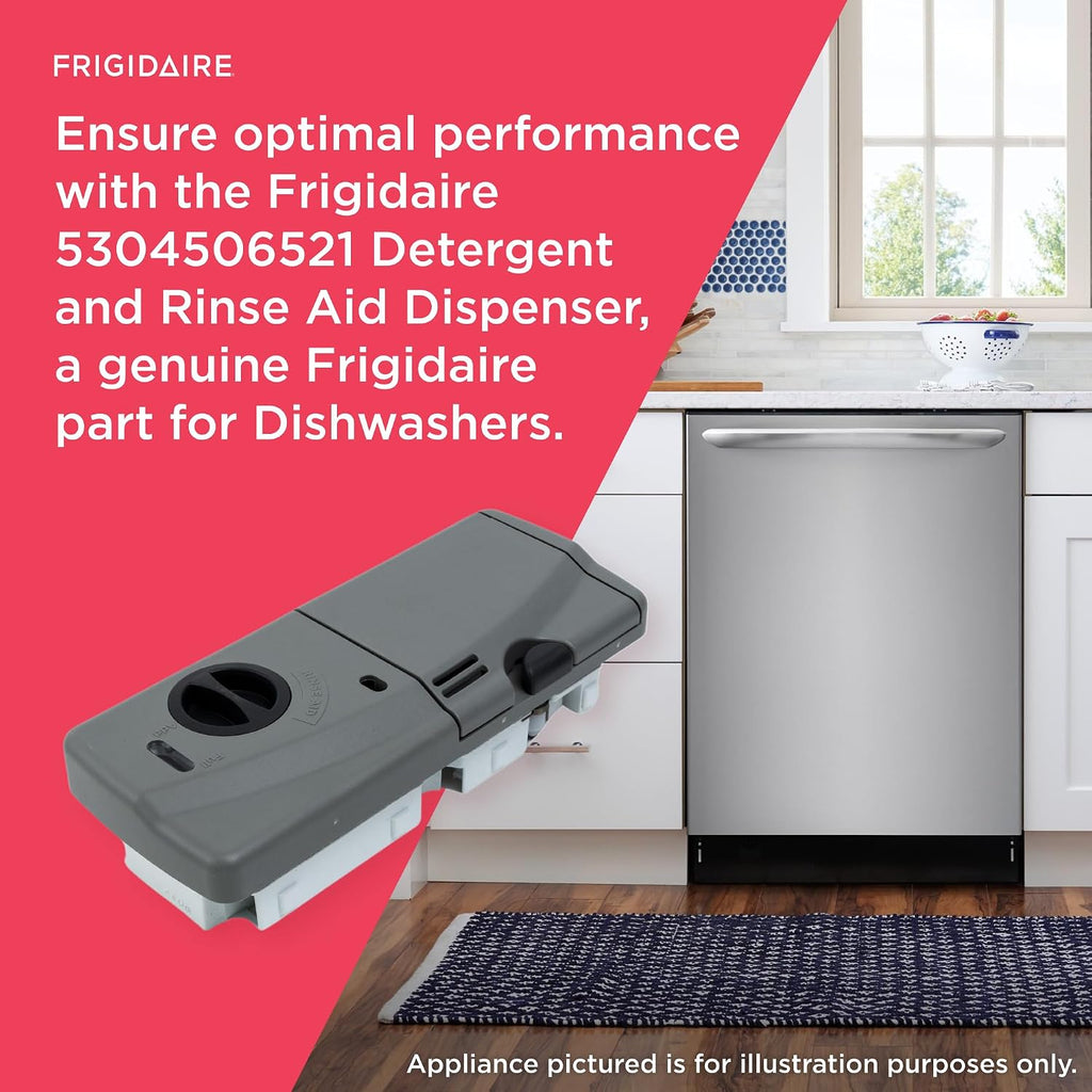 Frigidaire 5304506521 Detergent and Rinse Dispenser for Dishwashers