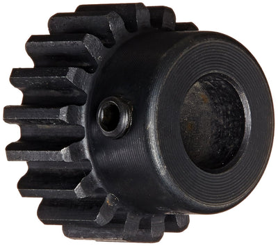 Martin S2014 Spur Gear, 14.5° Pressure Angle, High Carbon Steel, Inch, 20 Pitch, 5/16" Bore, 0.8" OD, 0.375" Face Width, 14 Teeth