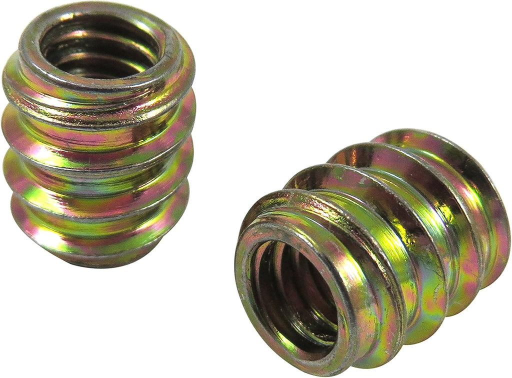 Taytools 468617 25 Pack 10-24 Threaded Inserts, Allow Steel, Zinc Plated, Length 15/32 Inches