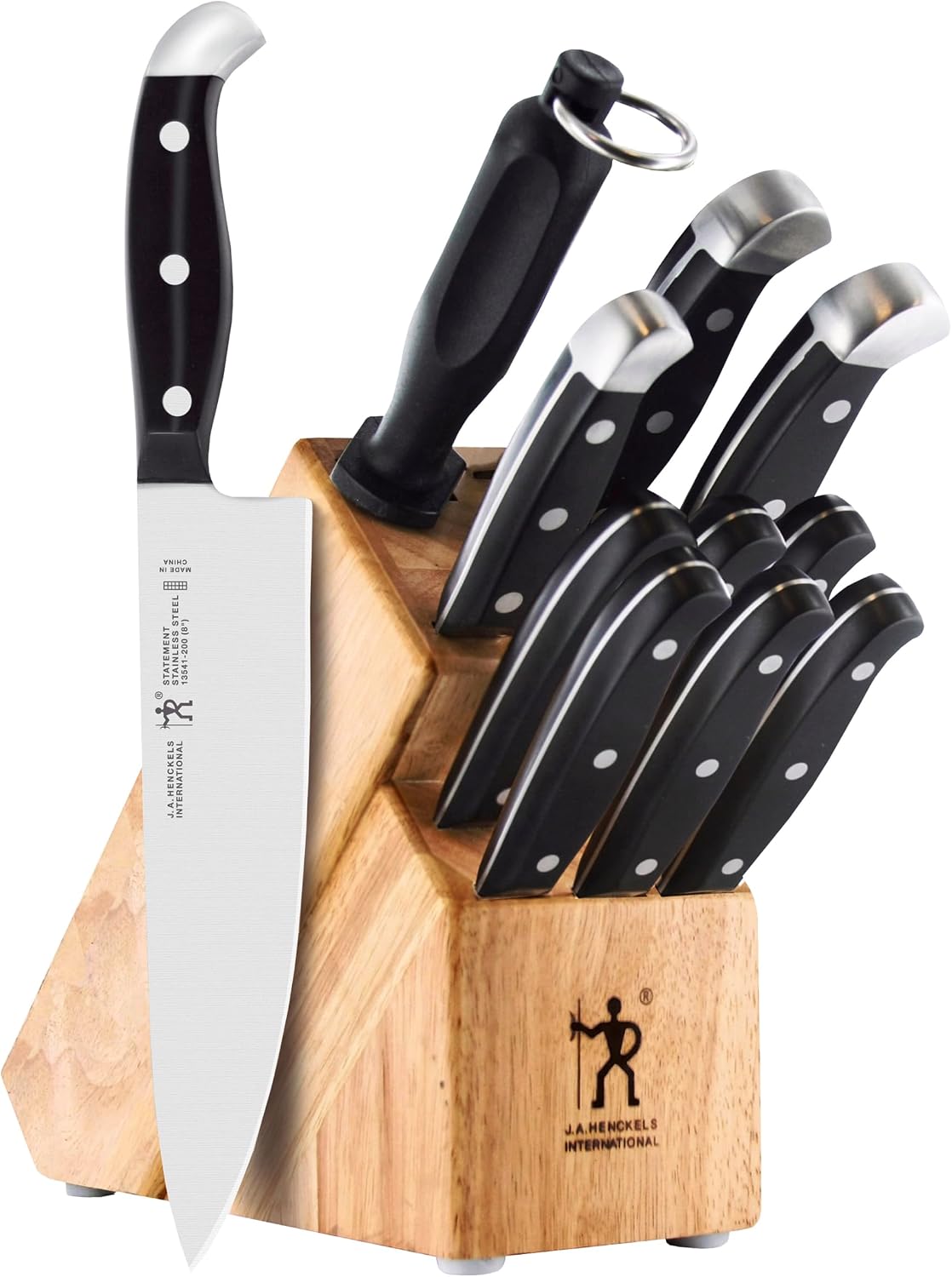 Statement 12 pc Knife Block Set, Razor-Sharp, German Engineered