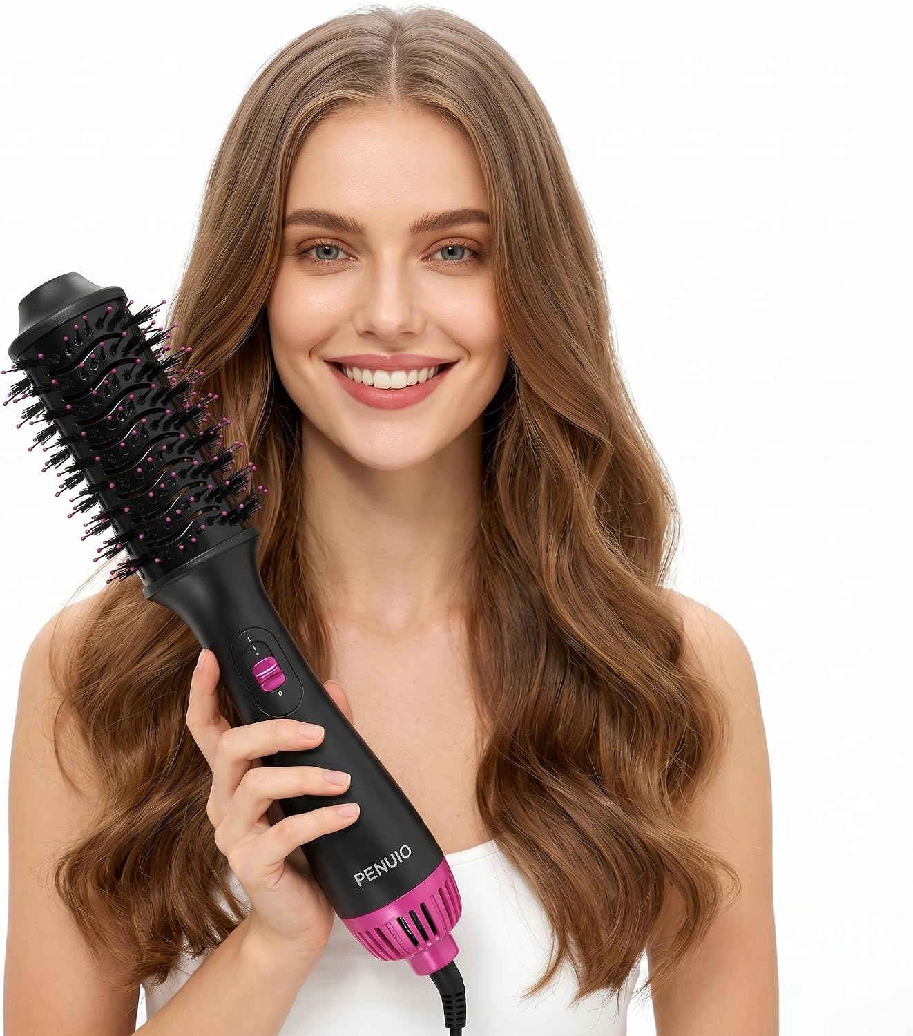 Hair Dryer Brush Blow Dryer 4-in-1 Hot Air Styler, Blowout Brush Hair Dryer Styler & Volumizer with Ionic |Oval Large
