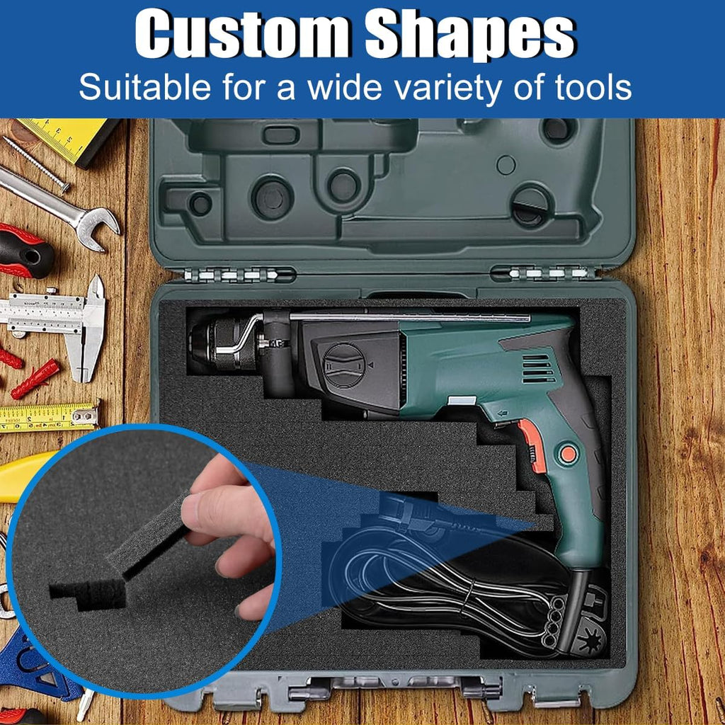 Tool Box Foam Inserts for Cases, 8pcs High Density Foam Sheets Foams Board Pick and Pluck Foams, Tool Box Liner