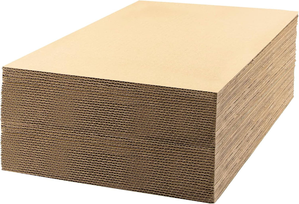 50 Pack 12x16 Corrugated Cardboard Sheet 1/8" Thick Insert