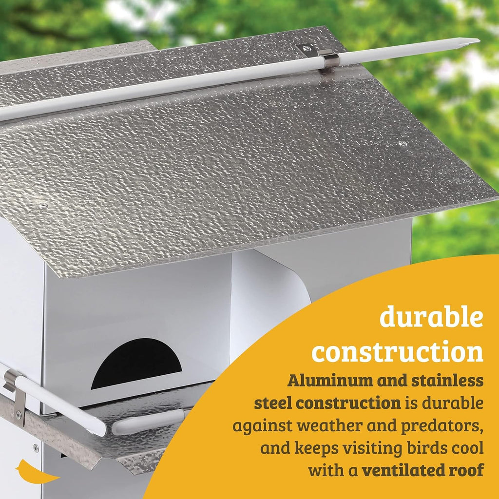 Premium Aluminum Purple Martin House | 2 Floors, 8 Rooms