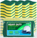 Sponges Kitchen, 50 PK Heavy Duty Dish Sponge Kitchen, Scrub Sponges
