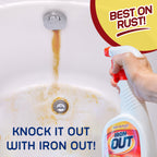 Rust Stain Remover Spray with Cling, No-Scrub Cleaner, 24 oz-3pk
