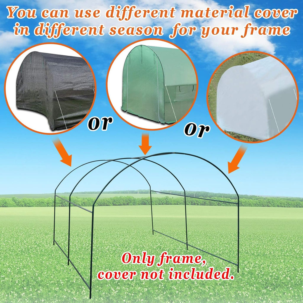 Greenhouse Replacement Frame for Outdoor Larger Hot Garden House , Support Arch Frame Climbing