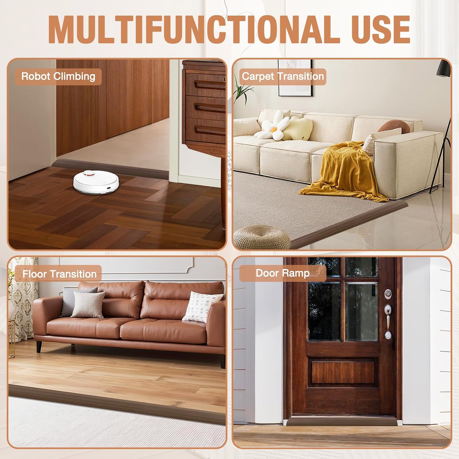 Floor Transition Strip Self Adhesive Vinyl Door Threshold Strip