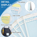 50 Pack Guest Check Pads Server Note Pads 3.5 x 6.7 Inch, Blue