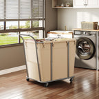 Laundry Sorter, 313L Large Laundry Basket, Rolling Hamper, Minimalist Laundry Organizer on Wheels