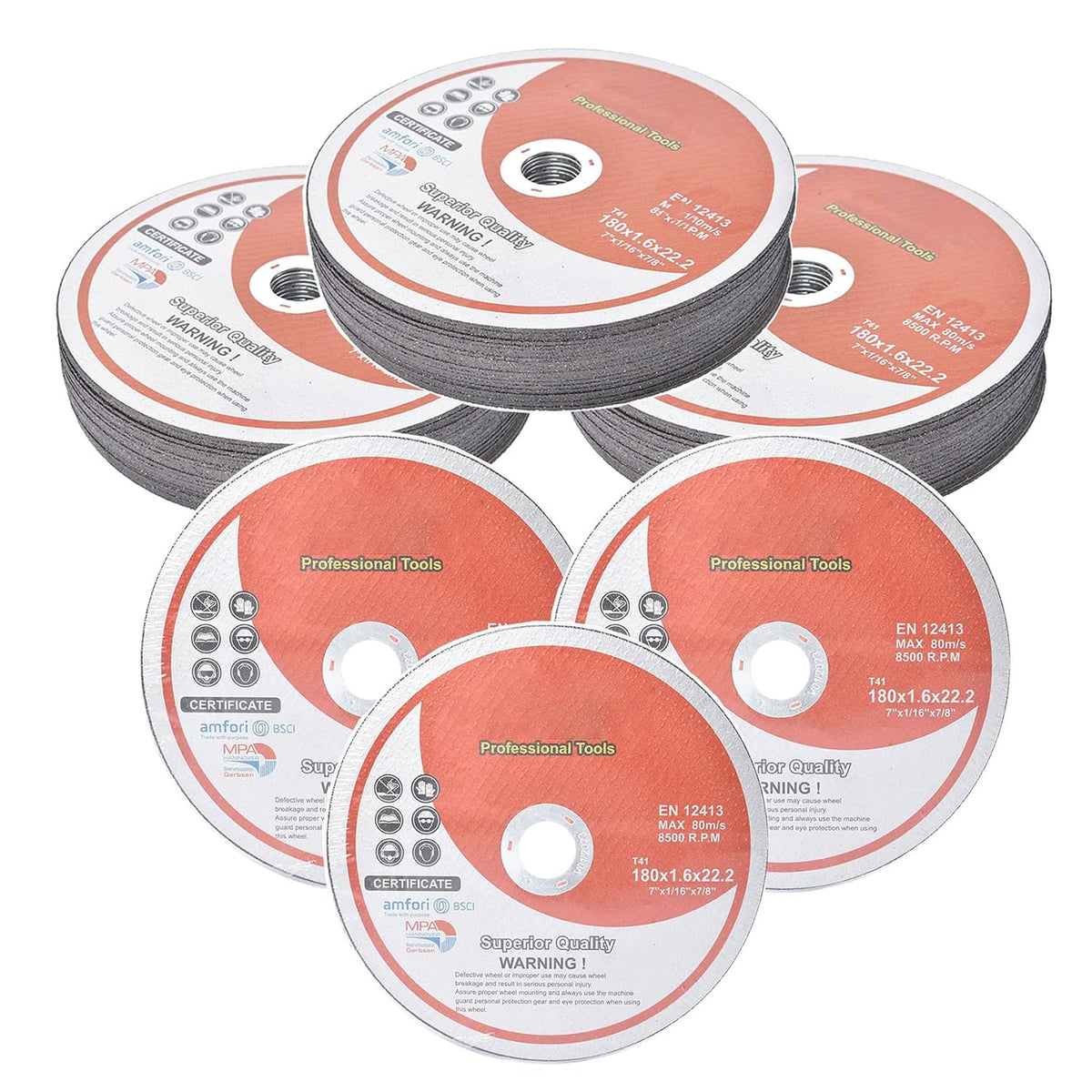 WFLNHB 50 Pack 7 Inch Cut Off Wheels 7 x 1/16 x 7/8 Inch