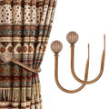Wood Curtain Holdbacks 2pcs Big