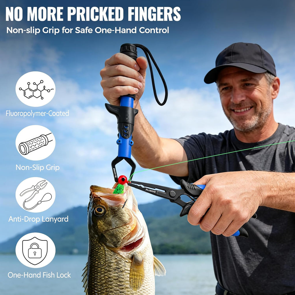 Fishing Rod and Reel Combo with Telescopic Fishing Pole, Portable Travel Fishing Rods Kit with Tackle Box Carrier Bag