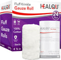 Kerlix Type Gauze Bandage Rolls - 4 ½ in x 4.1 Yds, 6 Ply - 24 Single Sterile Pocuhes - Extra Absorbency, Latex Free