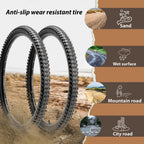 29x2.1 Mountain Bike Tire Set with Tubes & Levers, 2 Pack