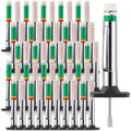 Tellegloww 50 Pcs Tire Tread Depth Gauge Color Coded, White and Green