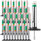 Tellegloww 50 Pcs Tire Tread Depth Gauge Color Coded, White and Green