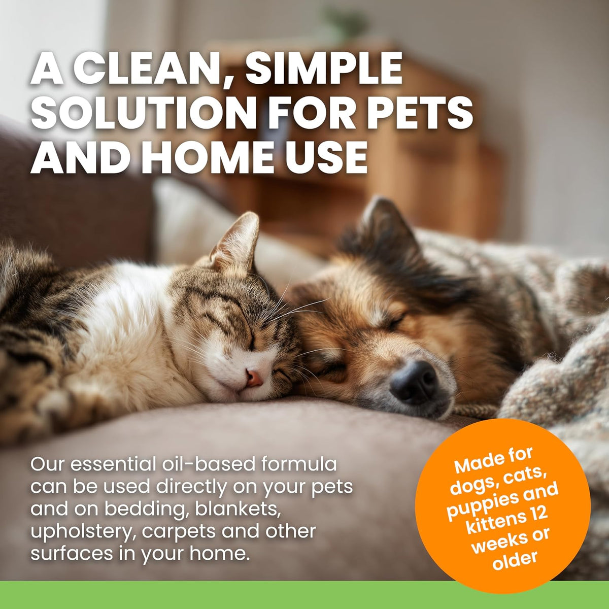 Plant-Based Flea & Tick Spray for Dogs & Cats, 100mL