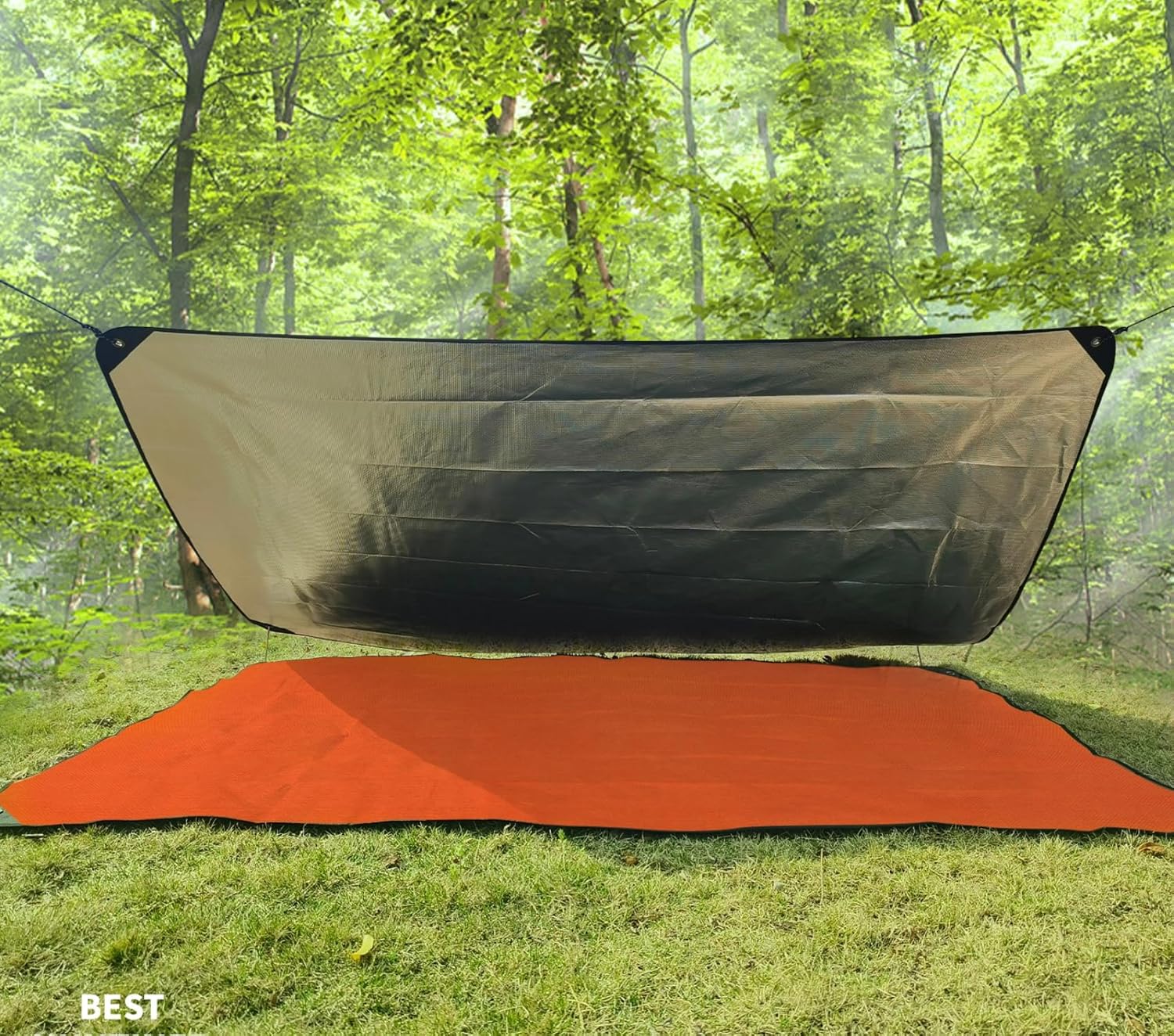 Heavy Duty Survival Blanket -Multifunctional Reflective Tarp Thermal Blanket - 60" x 83" Waterproof Sandproof for