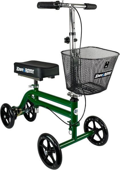 Steerable Knee Scooter Knee Walker for Adults for Foot Surgery, Broken Ankle, Foot Injuries - Foldable Knee Rover