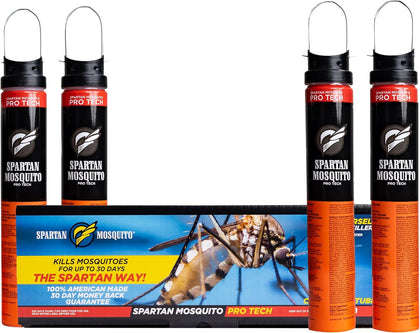 Pro Tech - 1 Acre Pack 4 Tubes | Outdoor Mosquito Repellent for Yard, Patio & Home | Natural Insect Killer & Bug