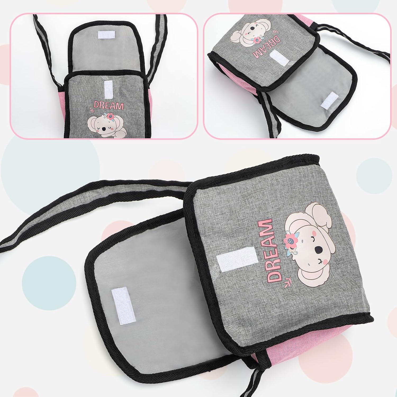 Baby Doll Accessories Baby Doll Crib High Chair Diaper Bag Nursery Playset Baby Doll Furniture Set Pretend Play Role