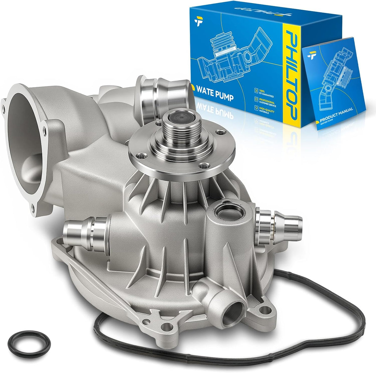 PHILTOP AW6003 Engine Water Pump with Gasket for Mustang, Crown Victoria