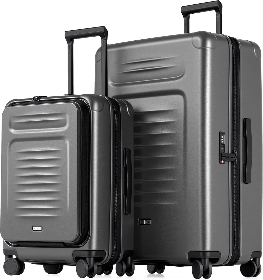 Luggage Sets Checked Suitcases - 2 Piece, Travel Carry on with Spinner Wheels, Expandable Hardside Large Suitcase