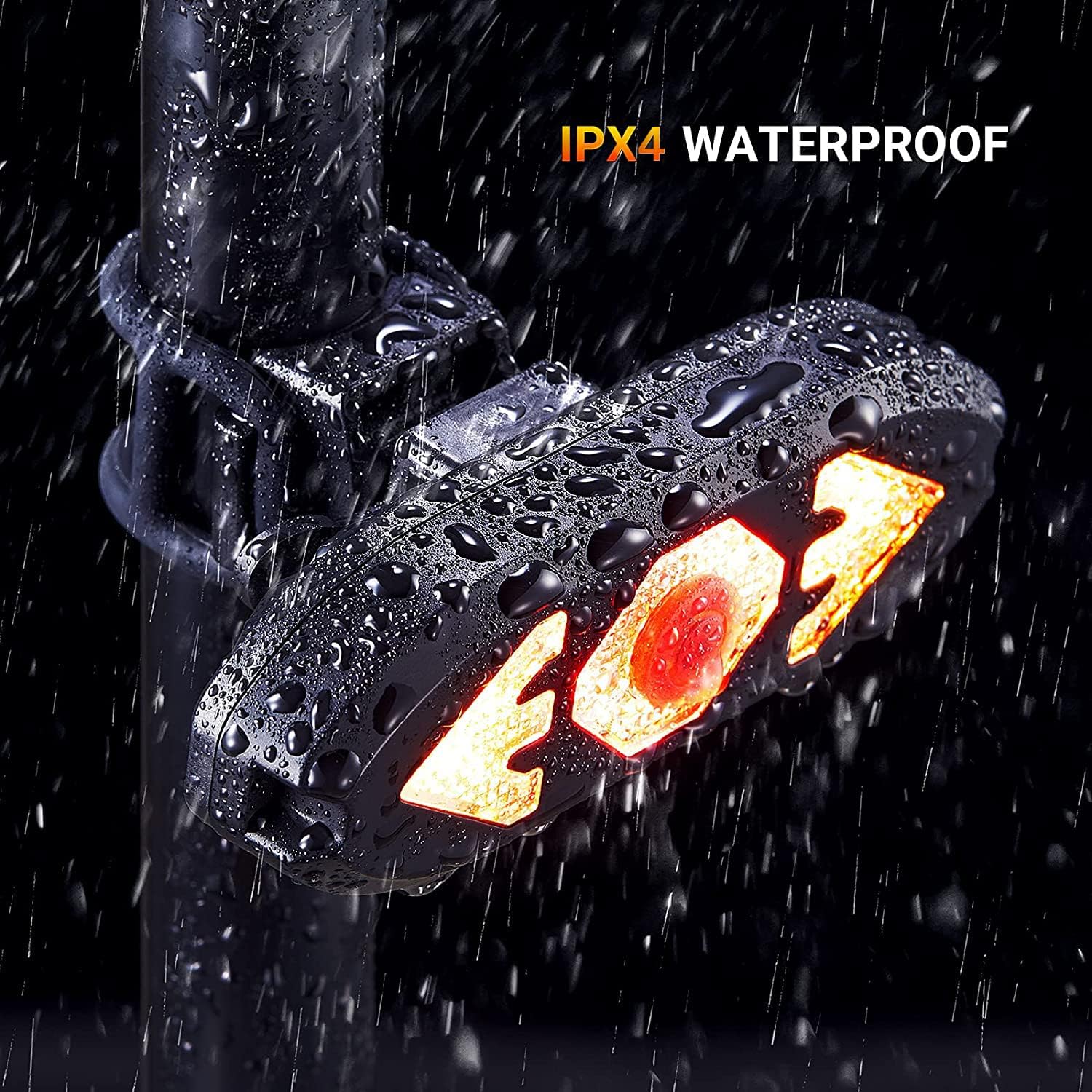 Bike Tail Light with Turn Signals Wireless Remote Control Waterproof Bicycle Rear Light Back USB Rechargeable Ultra