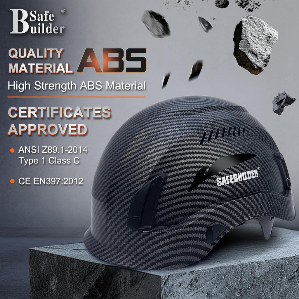 Safety Helmet Hard Hats Construction Head Protection 6-Point Suspension Lightweight Work Outdoor,Industrial ANSI